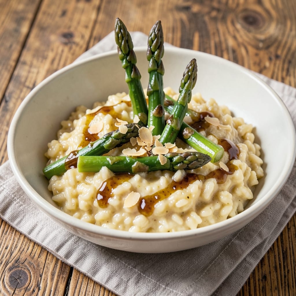 Arborio Rice and Asparagus Recipe: Creamy Risotto Texture Without Stirring Constantly
