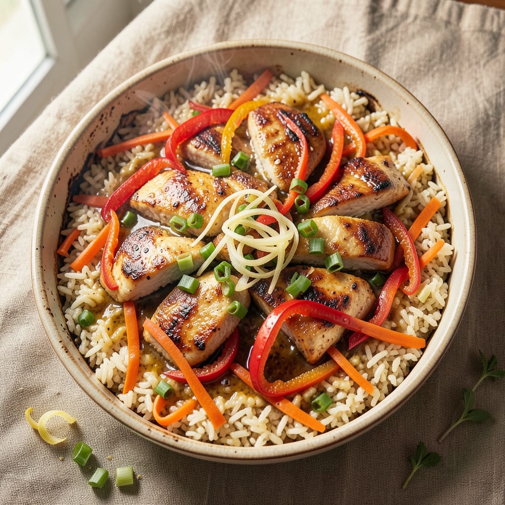 Asian Rice Casserole Recipe: One-Pan Fragrant Sesame-Ginger Magic