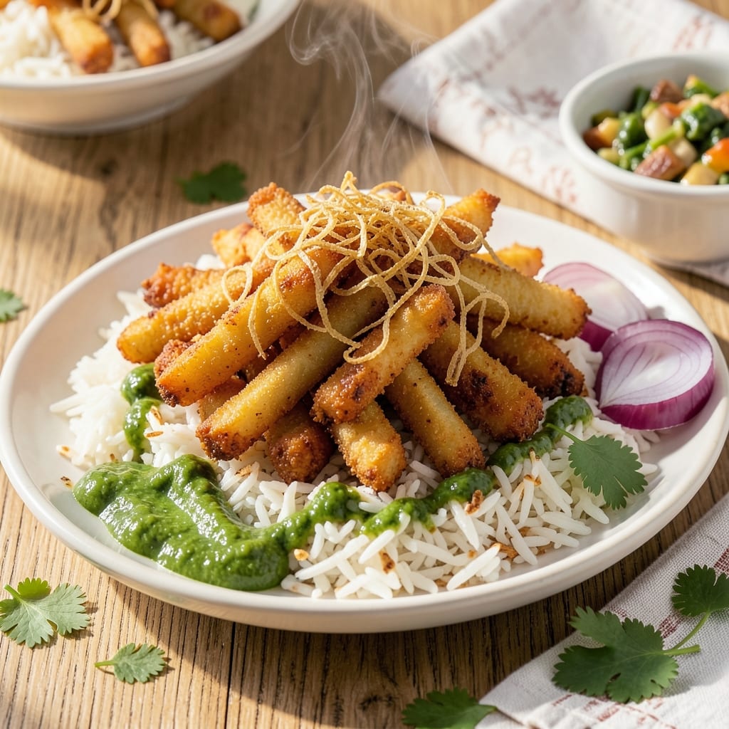 Aloo Fry Recipe for Rice: Crispy Potato Bites with Spiced Rice Pairing