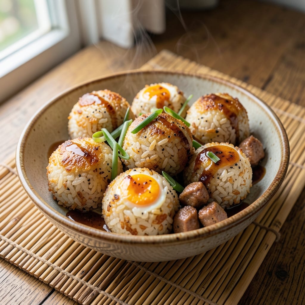 Asian Fried Rice Balls Recipe: Crispy-Golden Bites With Silky Centers