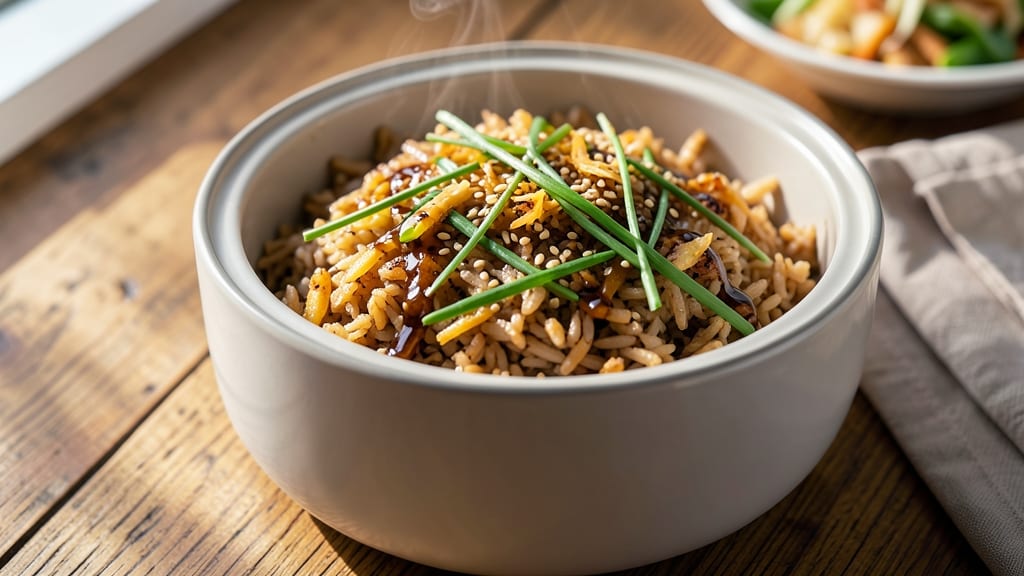 Brown Rice Cooker Recipe: One-Pot Fluffy Grains With Savory Five-Spice Gloss