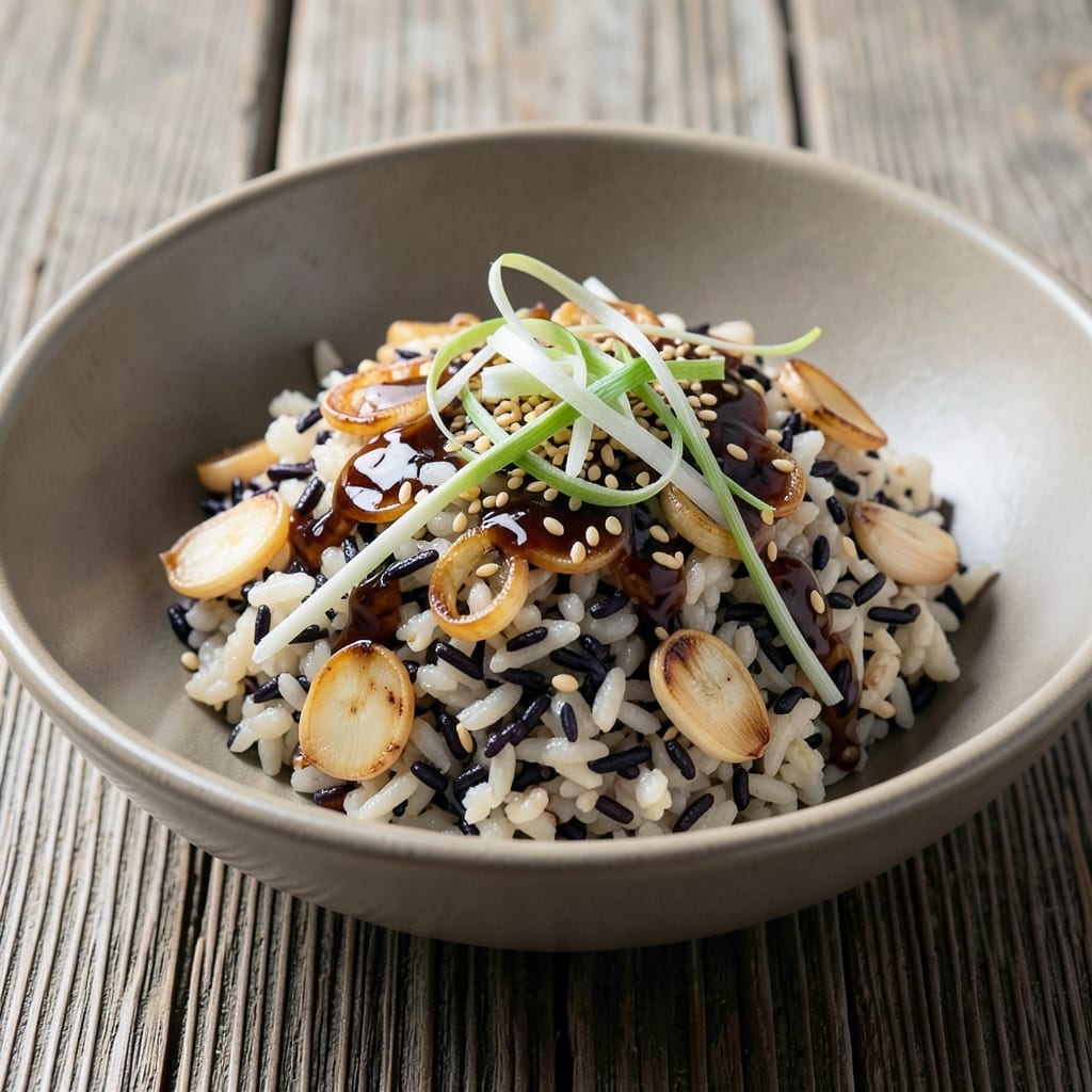 Asian Wild Rice Recipe: Nutty Arborio and Forbidden Rice Fusion