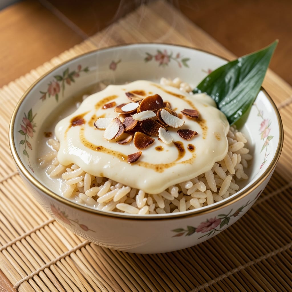 Asian Rice Pudding Recipe: Fragrant Pandan and Toasted Coconut Bliss