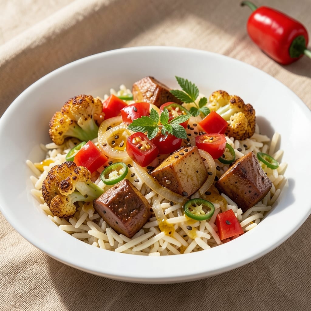 Aloo Gobi Rice Recipe: Spiced Potato Cauliflower Pilaf with Toasted Cumin Crunch