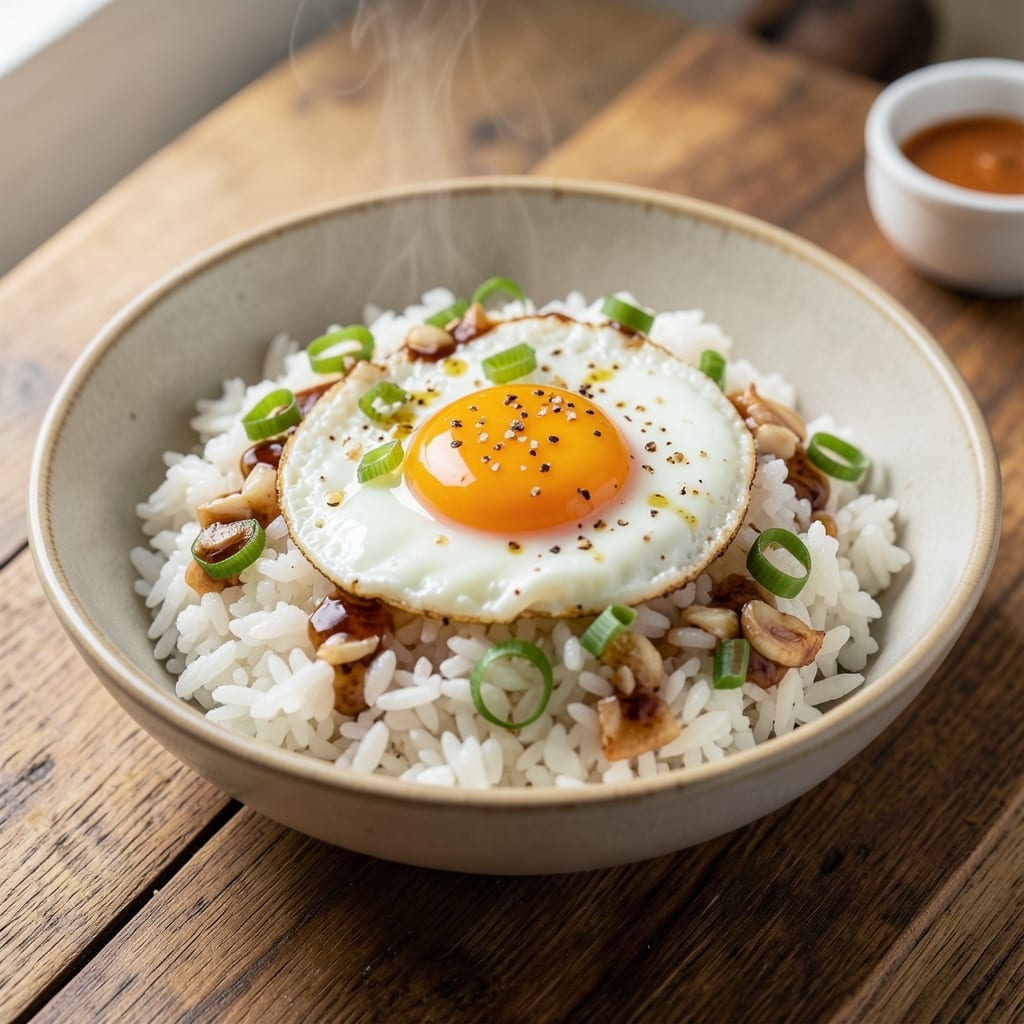 Asian Egg Rice Recipe: Fragrant Garlic-Chive Stir-Fry in One Pan