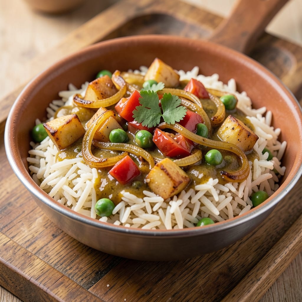 Aloo Matar Rice Recipe: One-Pot Potato Peas with Fragrant Basmati