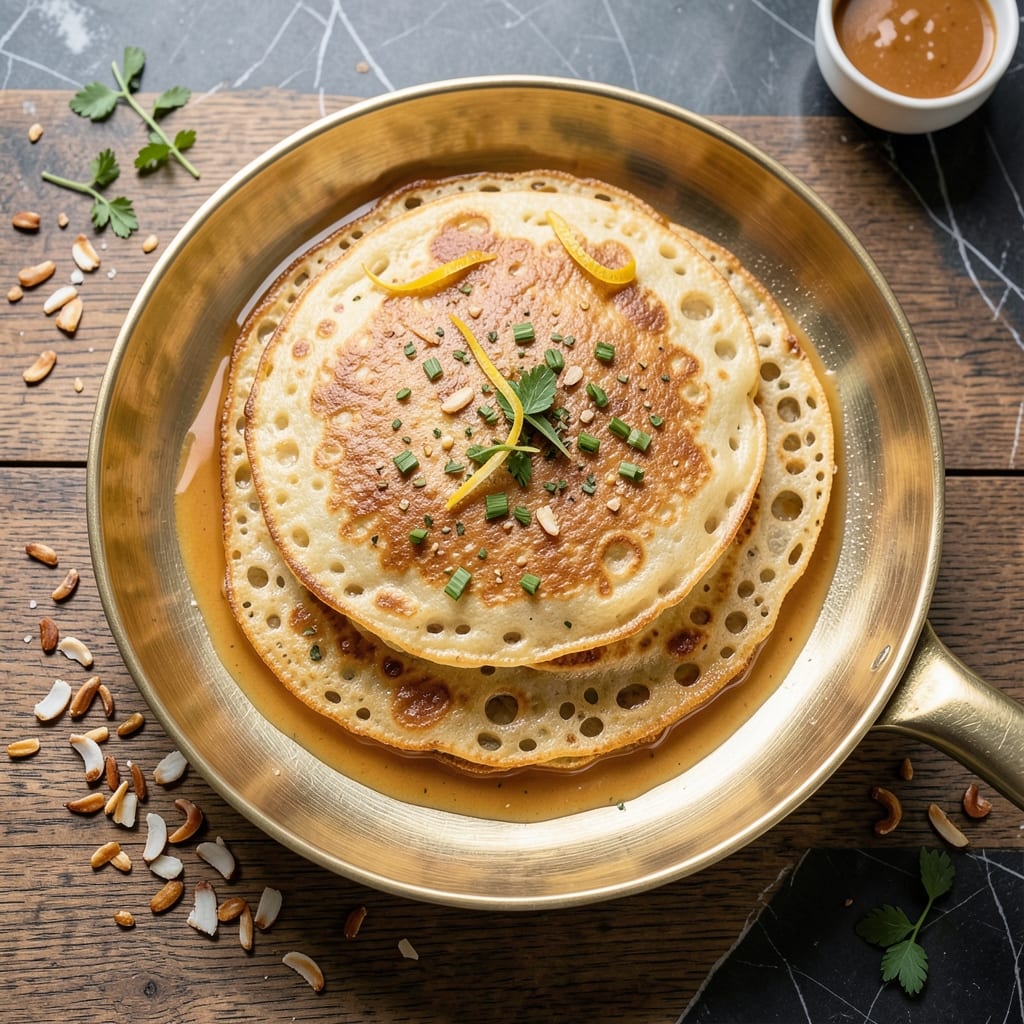 Appam Recipe With Rice Powder: Lacy Coconut Pancakes With Fragrant Spice Core
