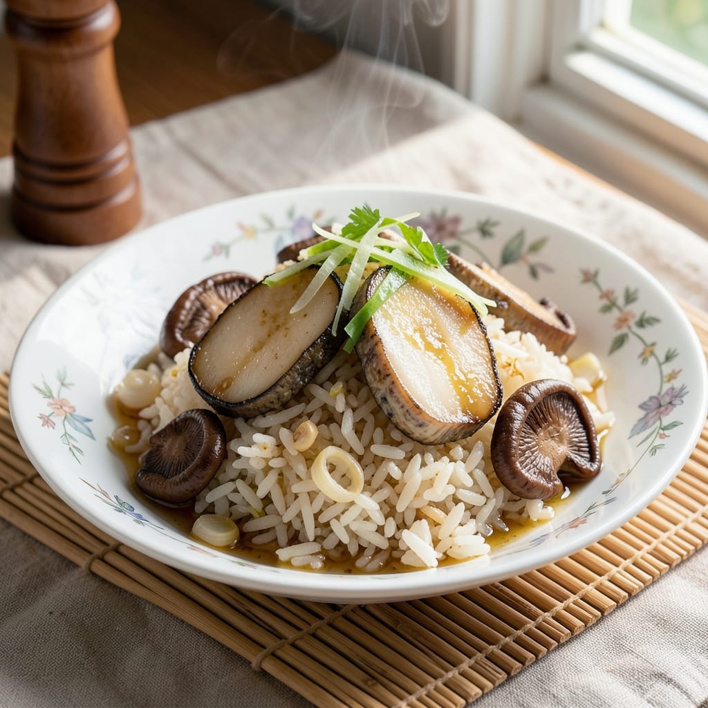 Abalone Rice Recipe: Pan-Seared Abalone Over Fragrant Jasmine Rice