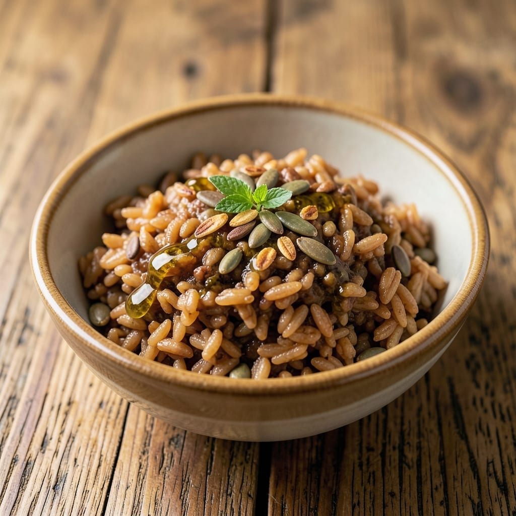 Alkaline Wild Rice Recipe: Earthy Nutrient-Packed Bowl With Toasted Seed Crunch
