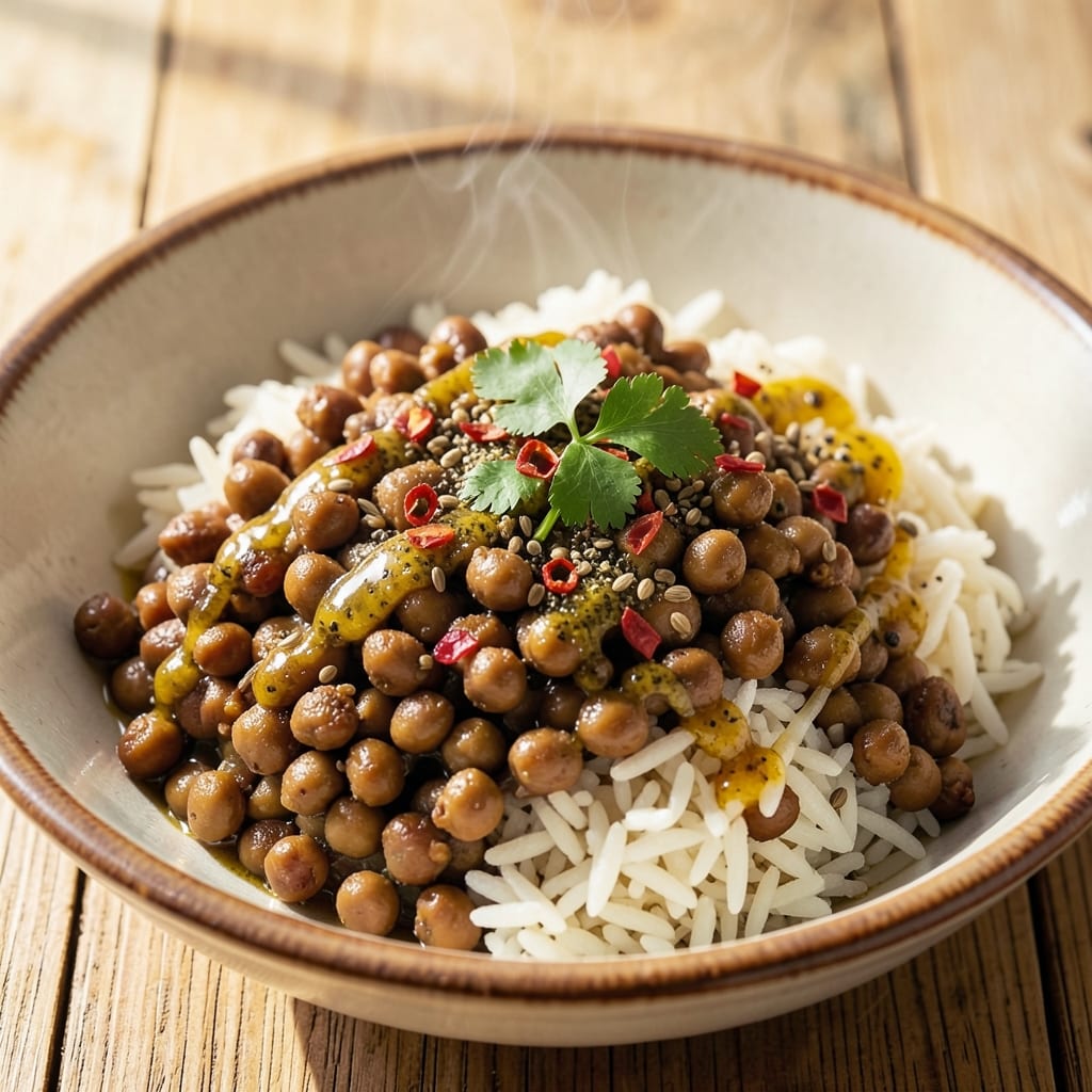 Arabic Lentil Rice Recipe: Spiced One-Pot Harmony With Toasted Cumin Crunch