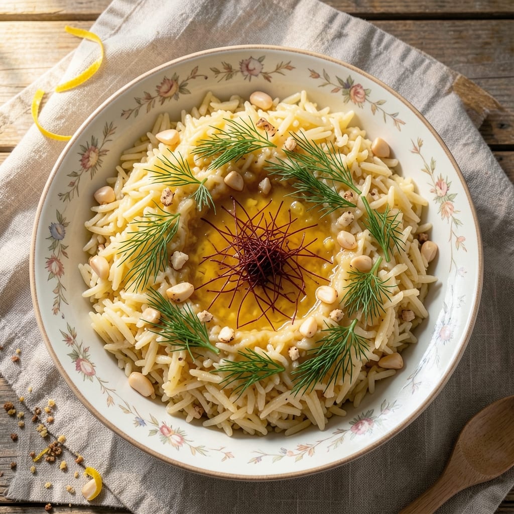 Armenian Basmati Rice Recipe: Fragrant Saffron and Dill Infusion