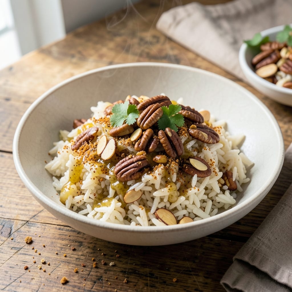1 Cup Of Rice Recipe: One-Pot Spiced Pilaf With Toasted Nuts