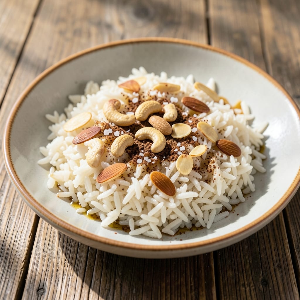 Four Servings Of Rice Recipe: One-Pot Spiced Pilaf With Toasted Nuts