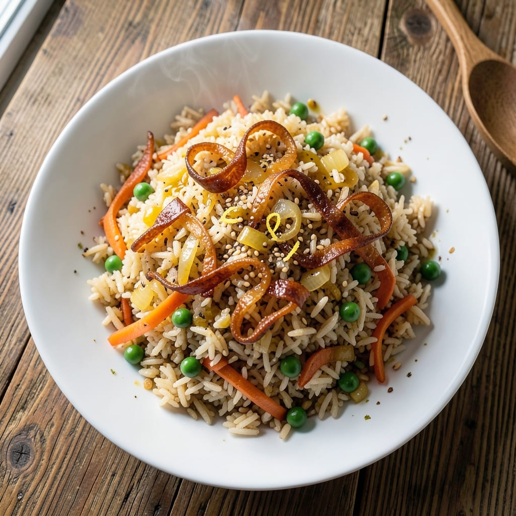 American Style Fried Rice Recipe: Cheesy Egg and Veggie One-Pan Powerhouse