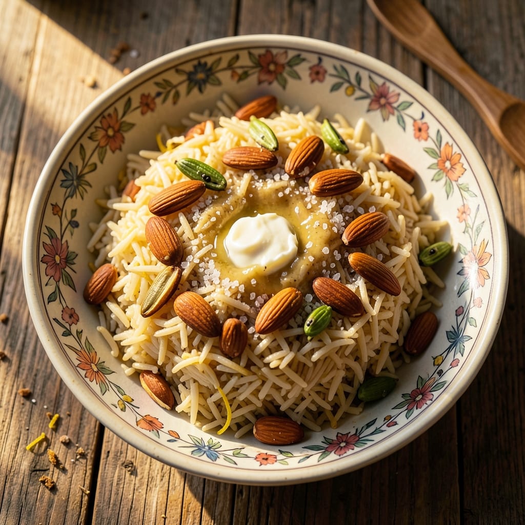 Afghan Basmati Rice Recipe: Cardamom-Spiced Fragrance with Toasted Almond Crunch