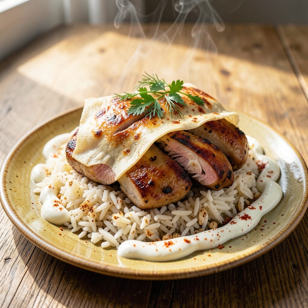 Albanian Chicken and Rice Recipe: One-Pot Yufka Crust With Savory Yogurt Touch