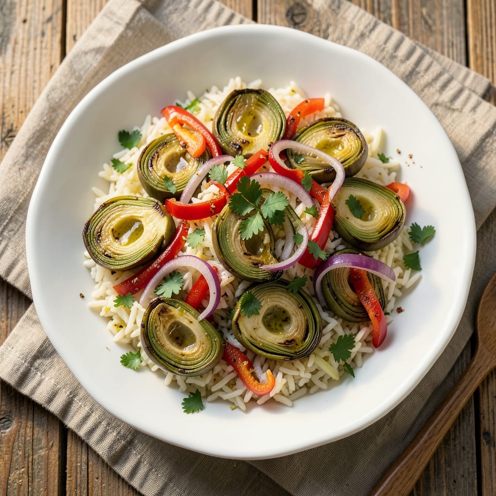 Artichoke and Rice Salad Recipe: Bright Mediterranean Crunch in 20 Minutes