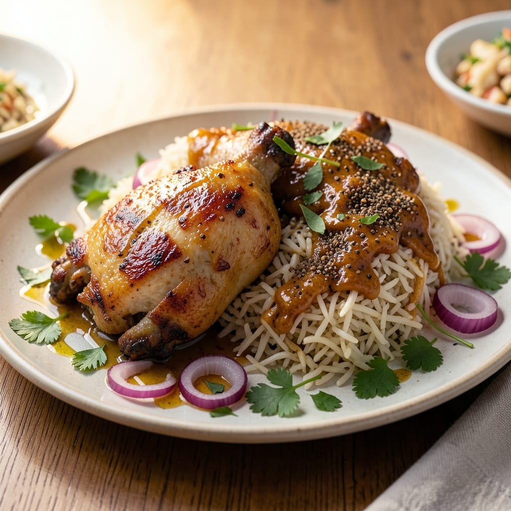Arabic Chicken and Rice Recipe: Saffron-Infused One-Pan Masterpiece