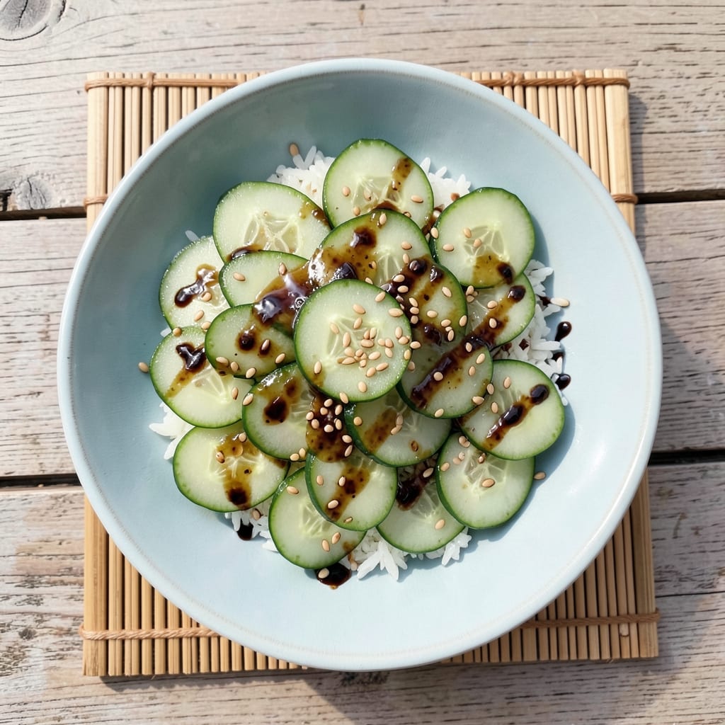 Asian Cucumber Salad Recipe with Rice Vinegar: Crisp Refreshment in 10 Minutes