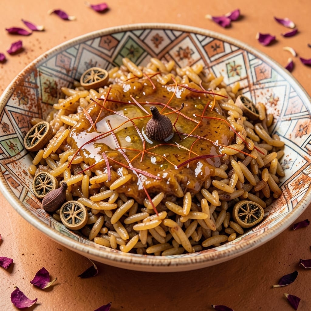 Arabic Brown Rice Recipe: Toasted Spice and Saffron Infusion Magic