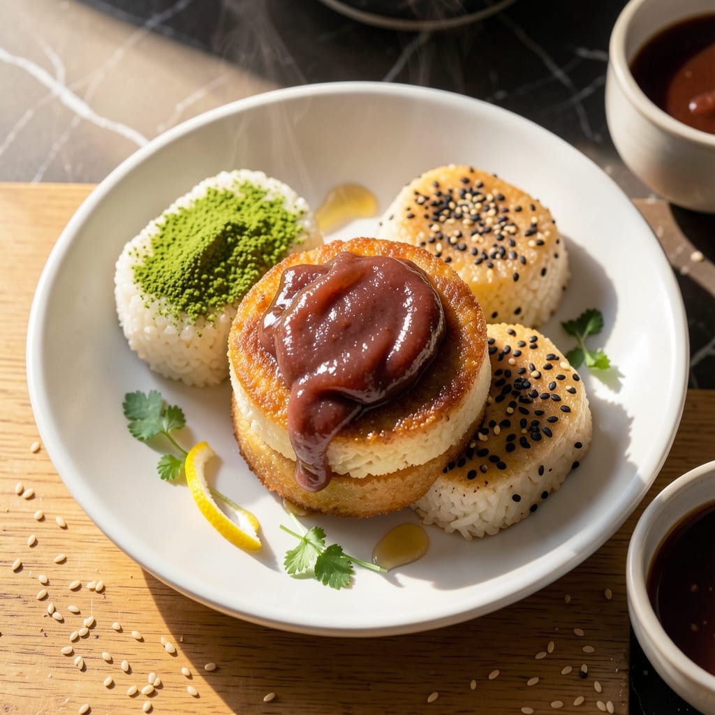 Asian Rice Cake Recipe Ideas: Savory-Sweet Bites with Crunchy Toppings