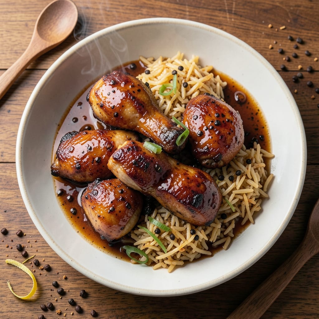 Aristocrat Chicken Barbecue Java Rice Recipe: Coffee-Infused Spice Crunch Harmony