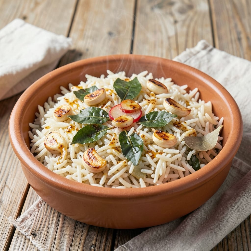 Ajwain Leaves Rice Recipe: Earthy-Spiced Fragrance With Crispy Tops