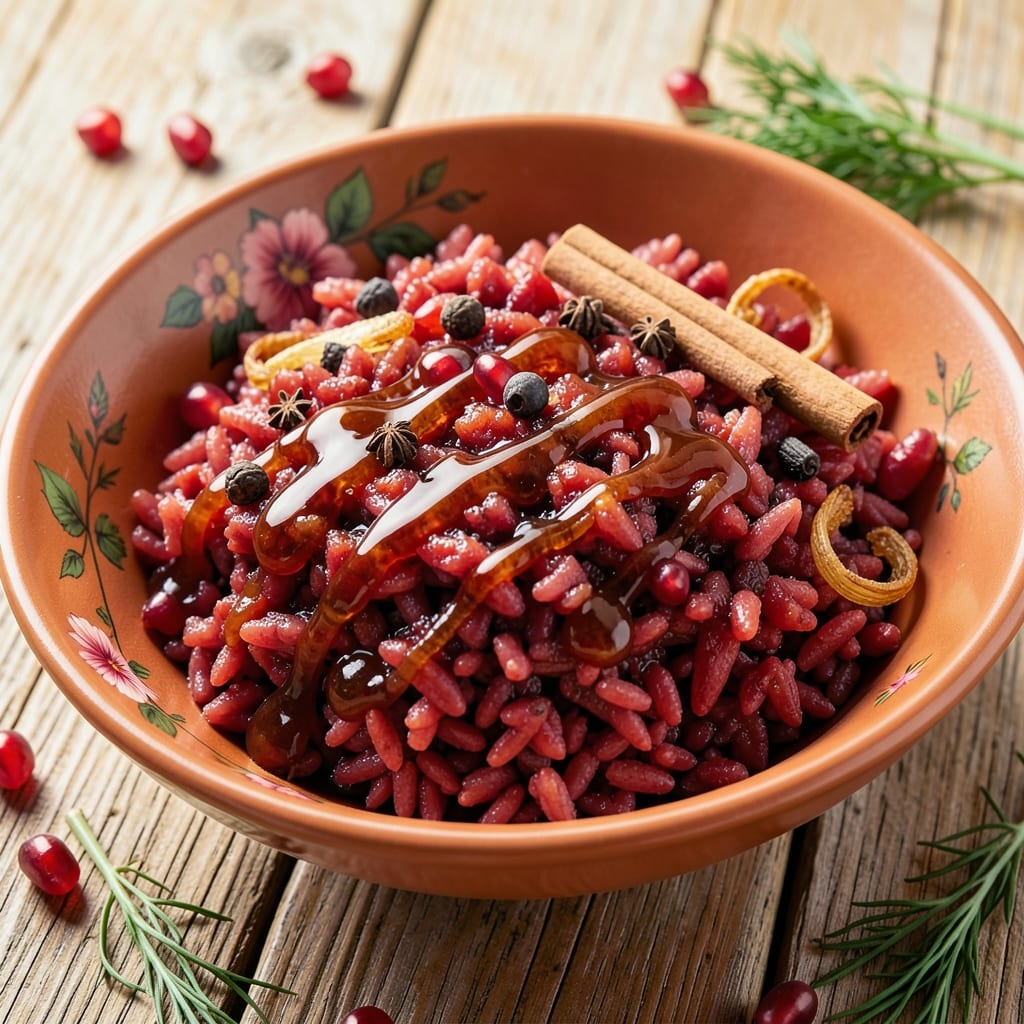 Armenian Red Rice Recipe: Pomegranate Molten Magic With Toasted Barberry Crunch