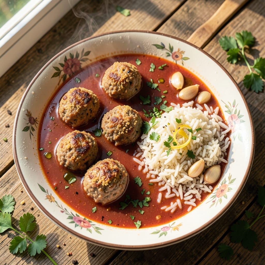 Albondigas Soup Recipe With Rice: Herb-Packed Meatballs in Tomato-Ginger Broth