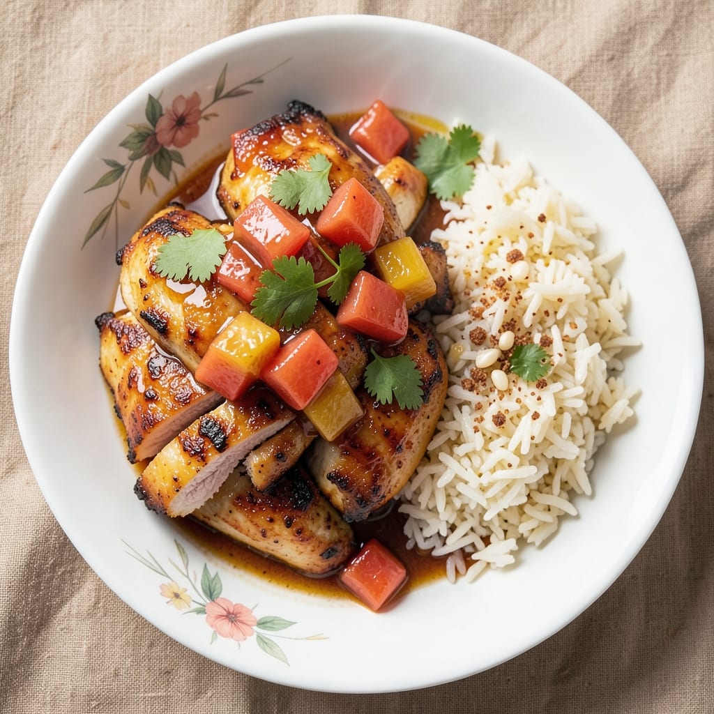 Air Fryer Pineapple Chicken And Rice Recipe: Tropical Crispy Crunch in 25 Minutes