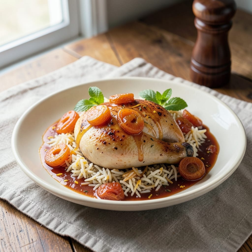 Apricot Chicken and Rice Recipe: Sweet-Tart Glaze That Caramelizes in One Pot