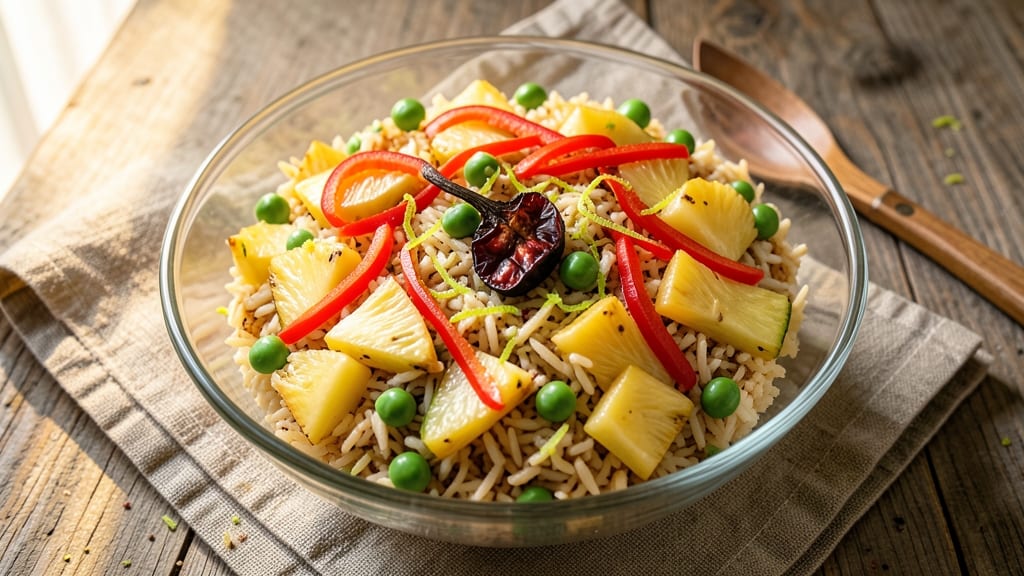 Caribbean Rice Salad Recipe: Tropical Flavors With Pineapple and Peppers