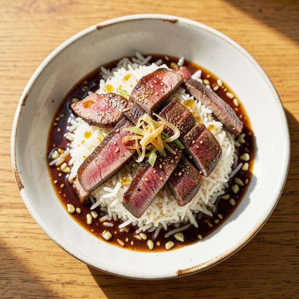 Asian Steak and Rice Recipe: Wok-Searred Beef with Fragrant Five-Spice Basmati