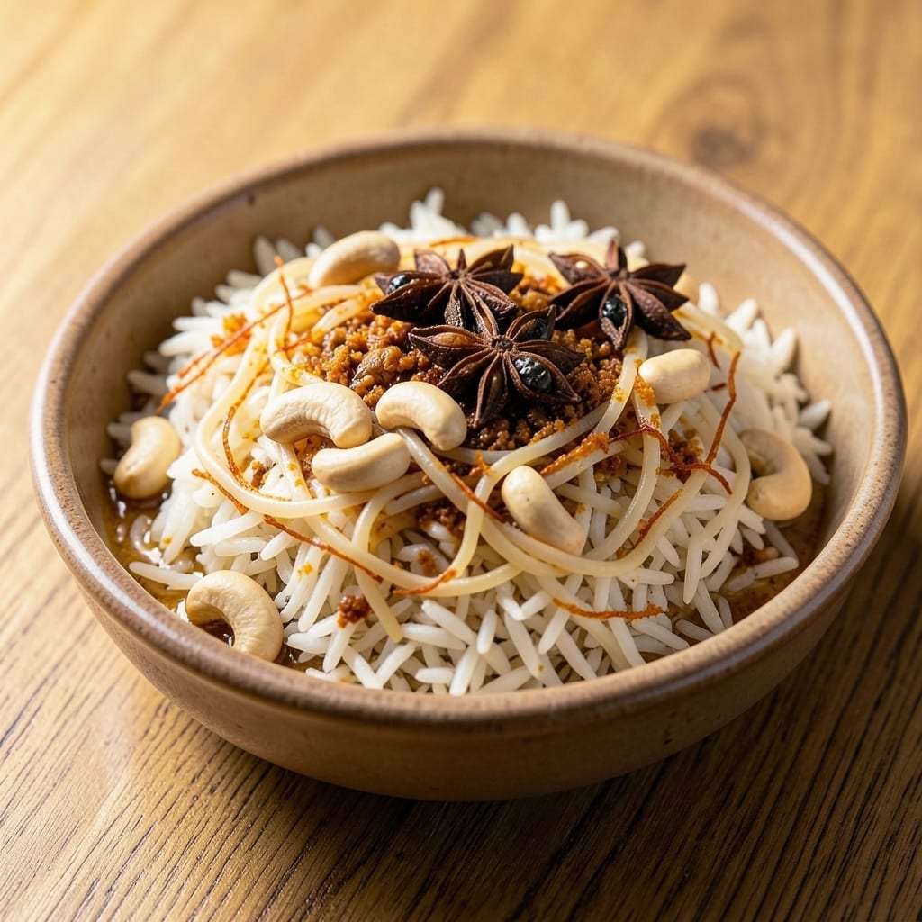 Anil Rice Semiya Recipe: Fragrant Saffron and Toasted Cashew Crunch