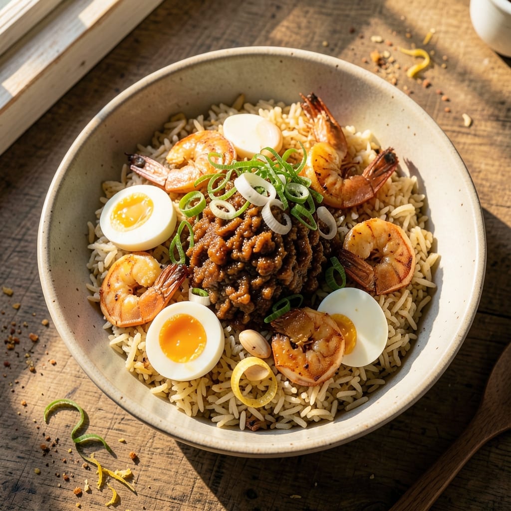 Aligue Fried Rice Recipe: Crispy Egg and Shrimp Stir-Fry Magic