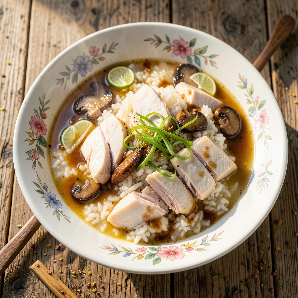 Asian Rice Soup Recipe: Fragrant Ginger-Lime Broth with Silky Rice