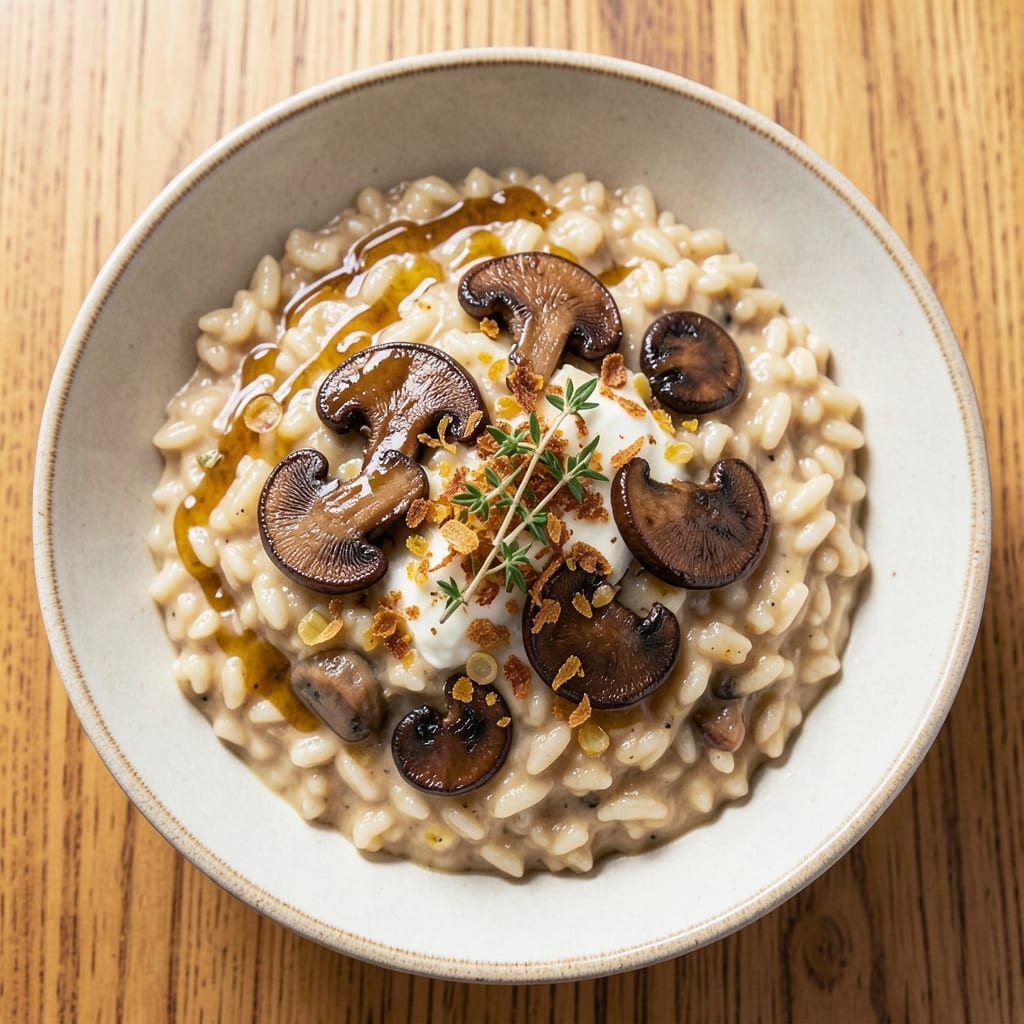 Arborio Rice Mushroom Risotto Recipe: Umami-Deep, Creamy Without Stirring Overhead