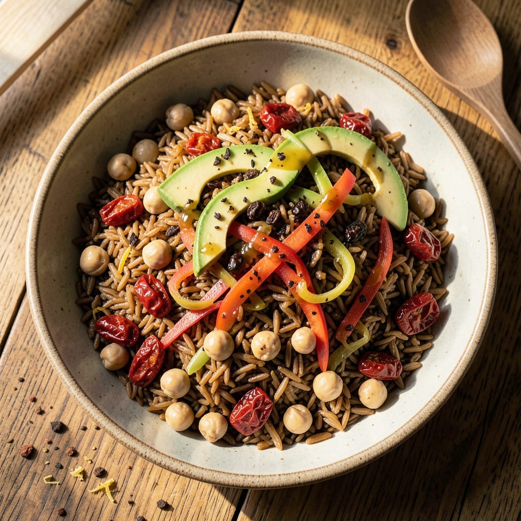 131 Main Wild Rice Salad Recipe: Smoky Chipotle and Sun-Dried Tomato Vibrancy