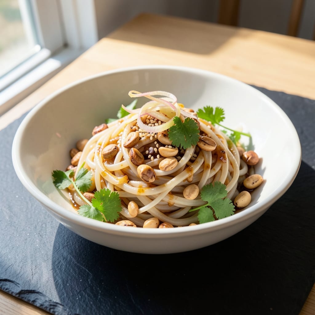 Asian Rice Noodle Side Dish Recipe: Wok-Tossed Umami Crunch with Chili-Lime Zing