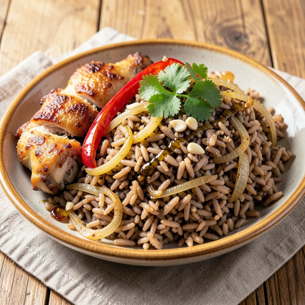 Arroz Con Pollo With Brown Rice Recipe: Saffron-Infused One-Pot Flavor