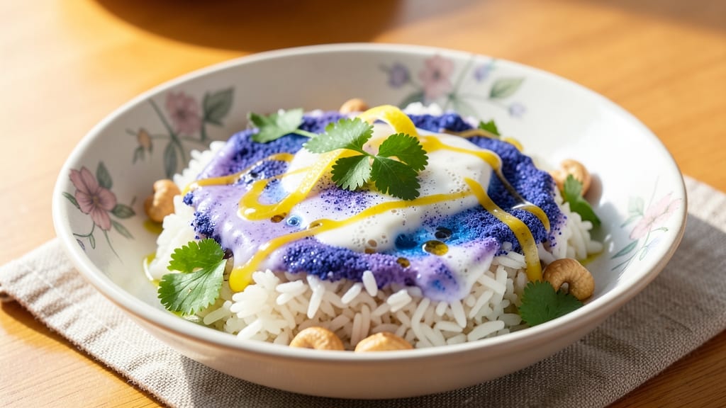 Butterfly Pea Flower Rice Recipe: Vibrant Purple to Golden Transformation