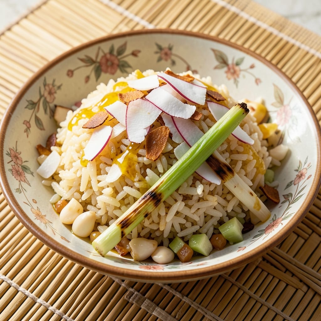 Asian Rice Pilaf Recipe: Fragrant Jasmine Basmati with Toasted Coconut Crunch