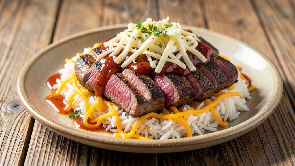 Cheesy Steak and Rice Recipe: One-Pan Melting Cheese and Caramelized Beef