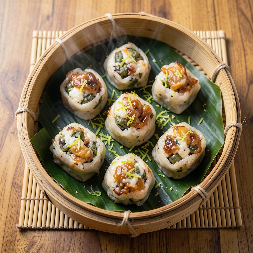 Alkaline Rice Dumplings Recipe: Glutinous Bites with Tangy Lime Crunch
