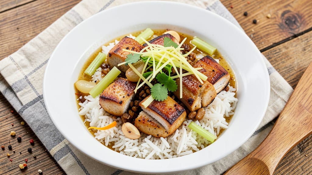Chicken Rice Celery Soup Recipe: Fragrant Ginger-Braised Comfort in One Pot