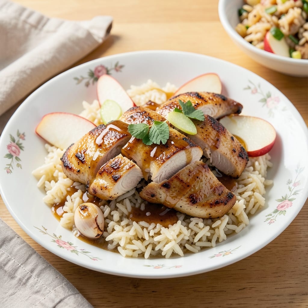 Apple Chicken Rice Recipe: Apple-Cider Glazed One-Pot Harmony
